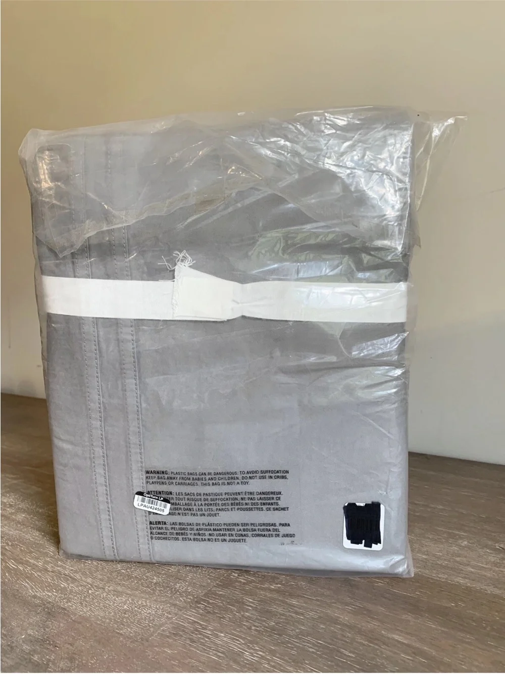 Pottery Barn Kids Cotton Cargo Duvet Cover, Full/Queen, Grey